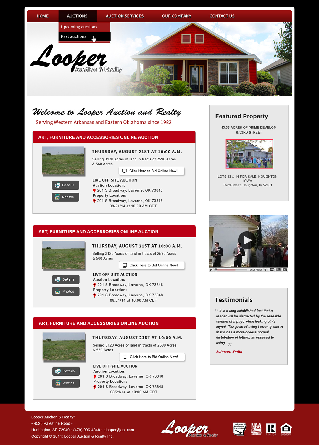 Wordpress Design by Creative X Designs for AuctionServices.com, Inc. | Design #4594213