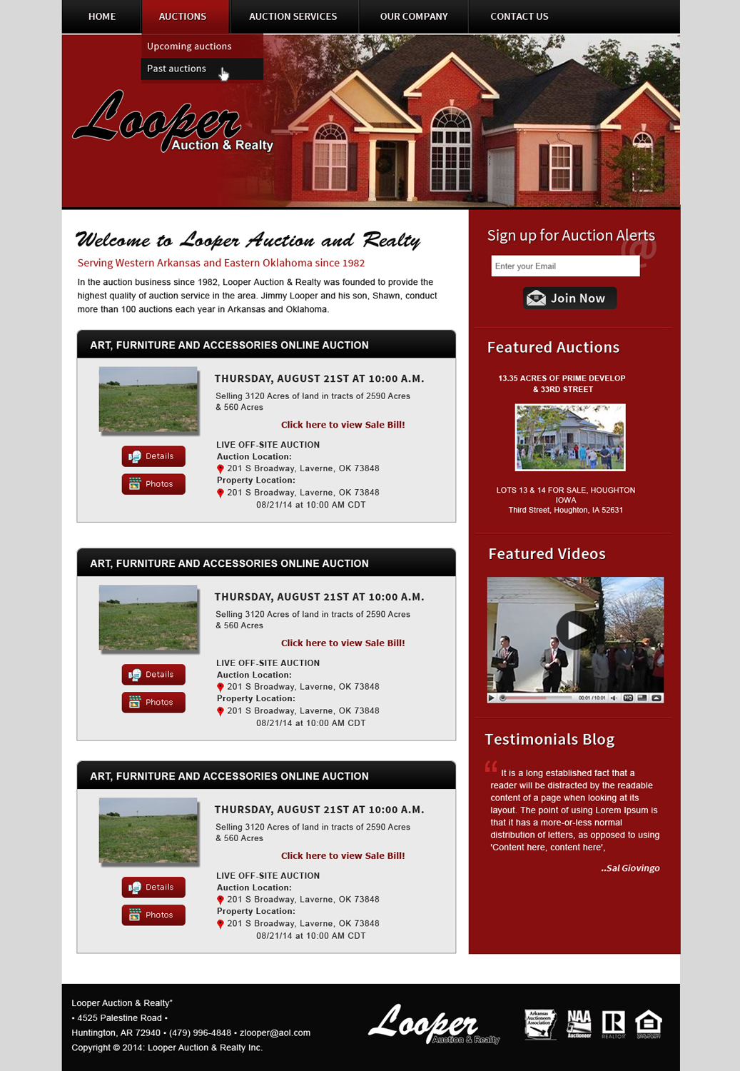 Wordpress Design by Creative X Designs for AuctionServices.com, Inc. | Design #4596841