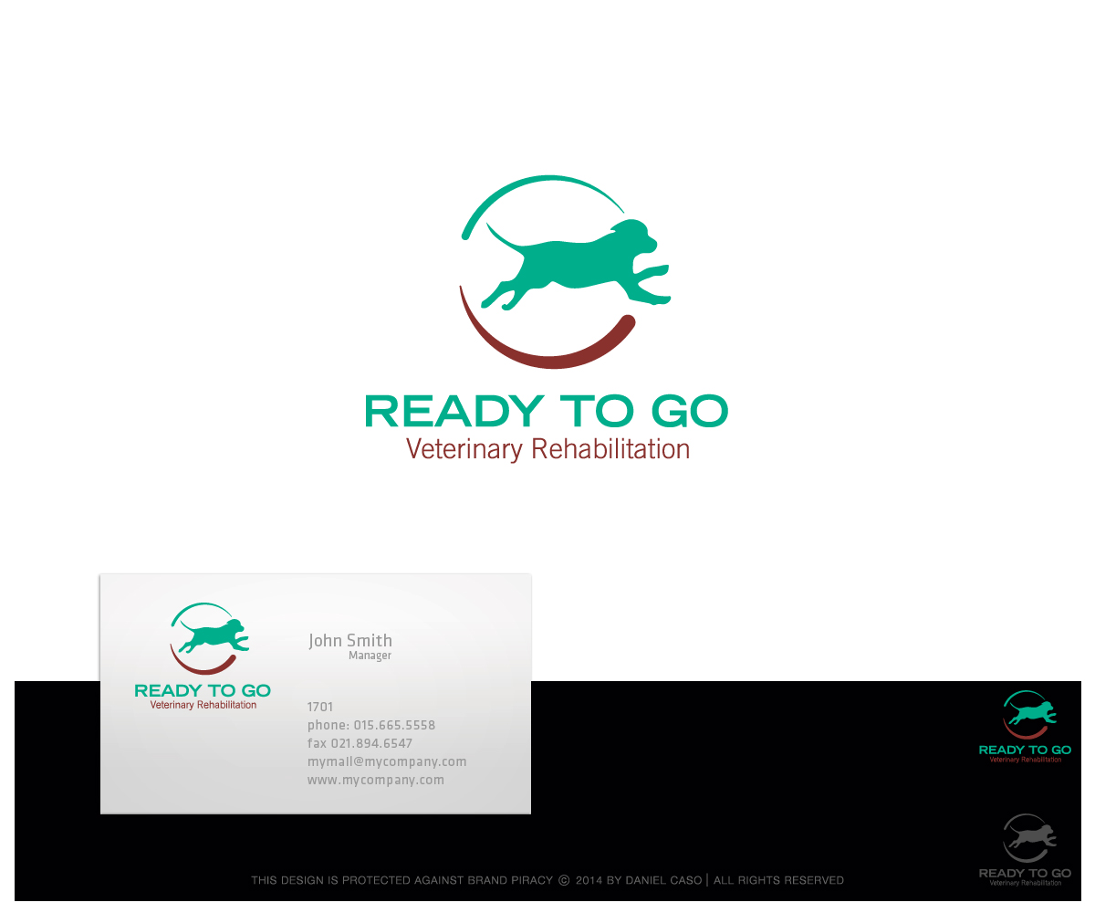 Logo Design by Daniel Caso Design for Ready to Go Veterinary Rehabiliation | Design #4639272