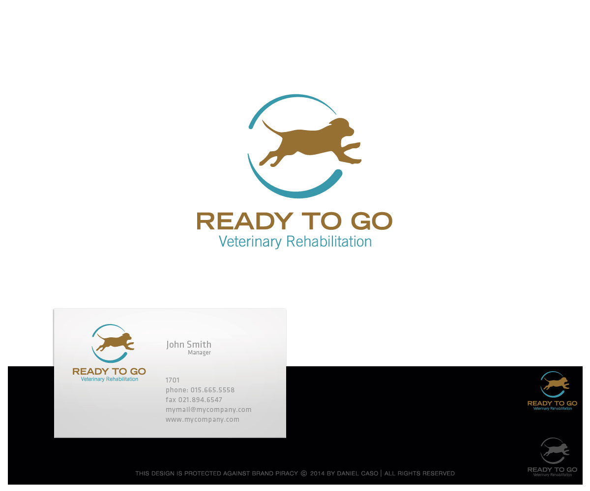 Logo Design by Daniel Caso Design for Ready to Go Veterinary Rehabiliation | Design #4639273