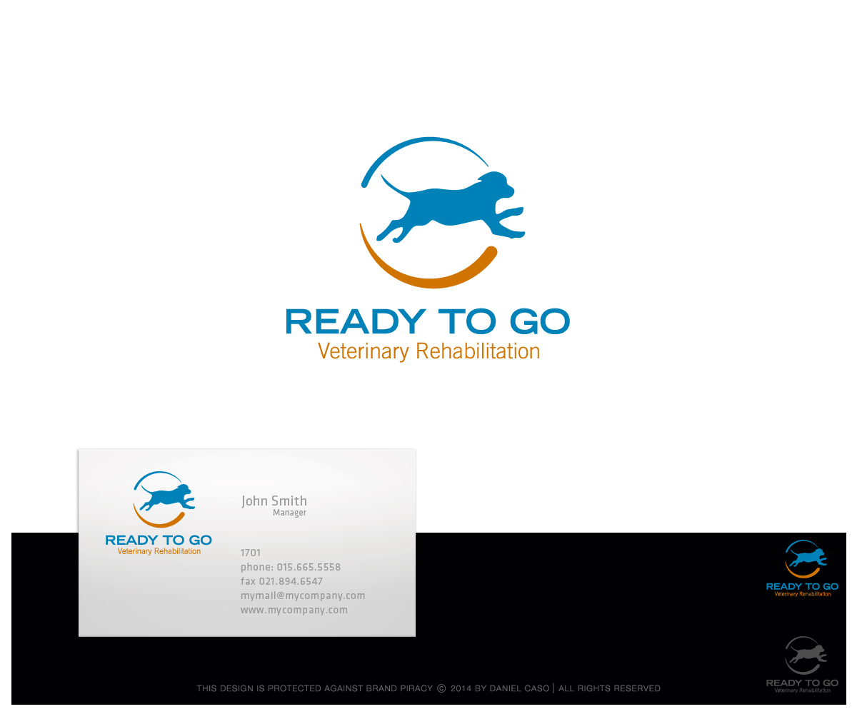 Logo Design by Daniel Caso Design for Ready to Go Veterinary Rehabiliation | Design #4639275