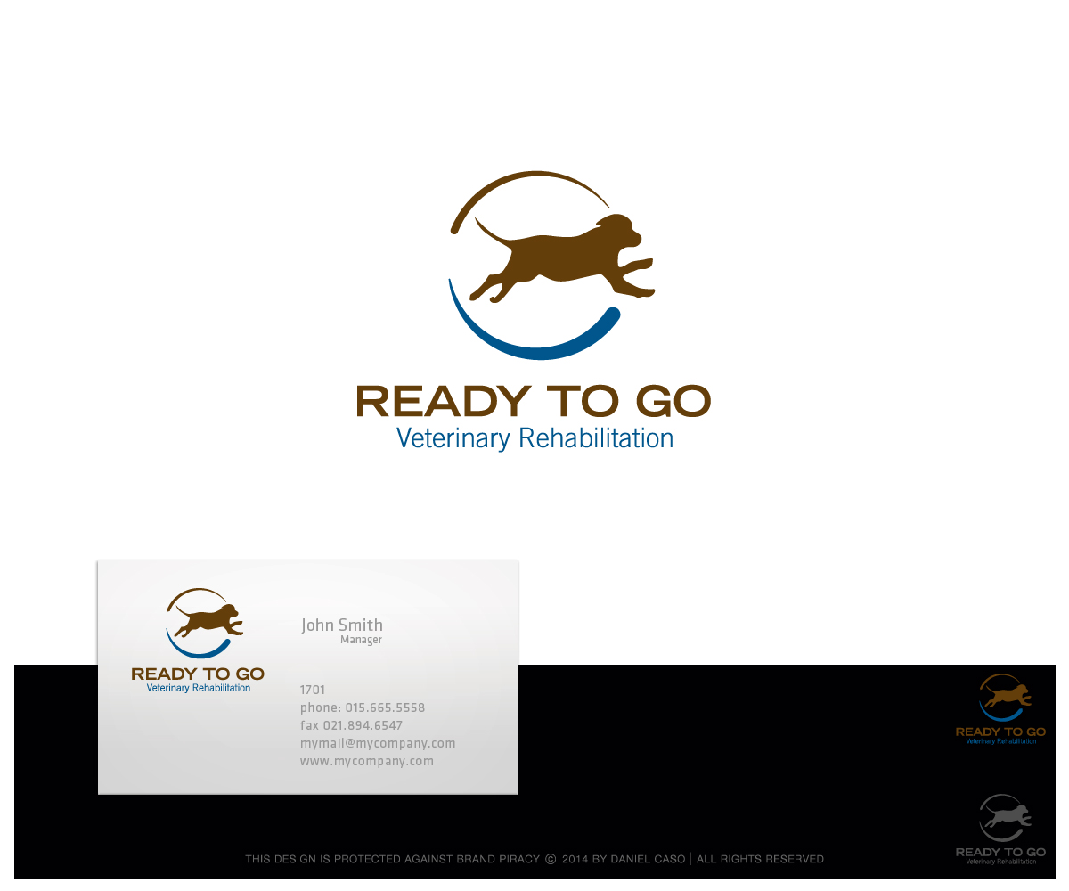 Logo Design by Daniel Caso Design for Ready to Go Veterinary Rehabiliation | Design #4700234