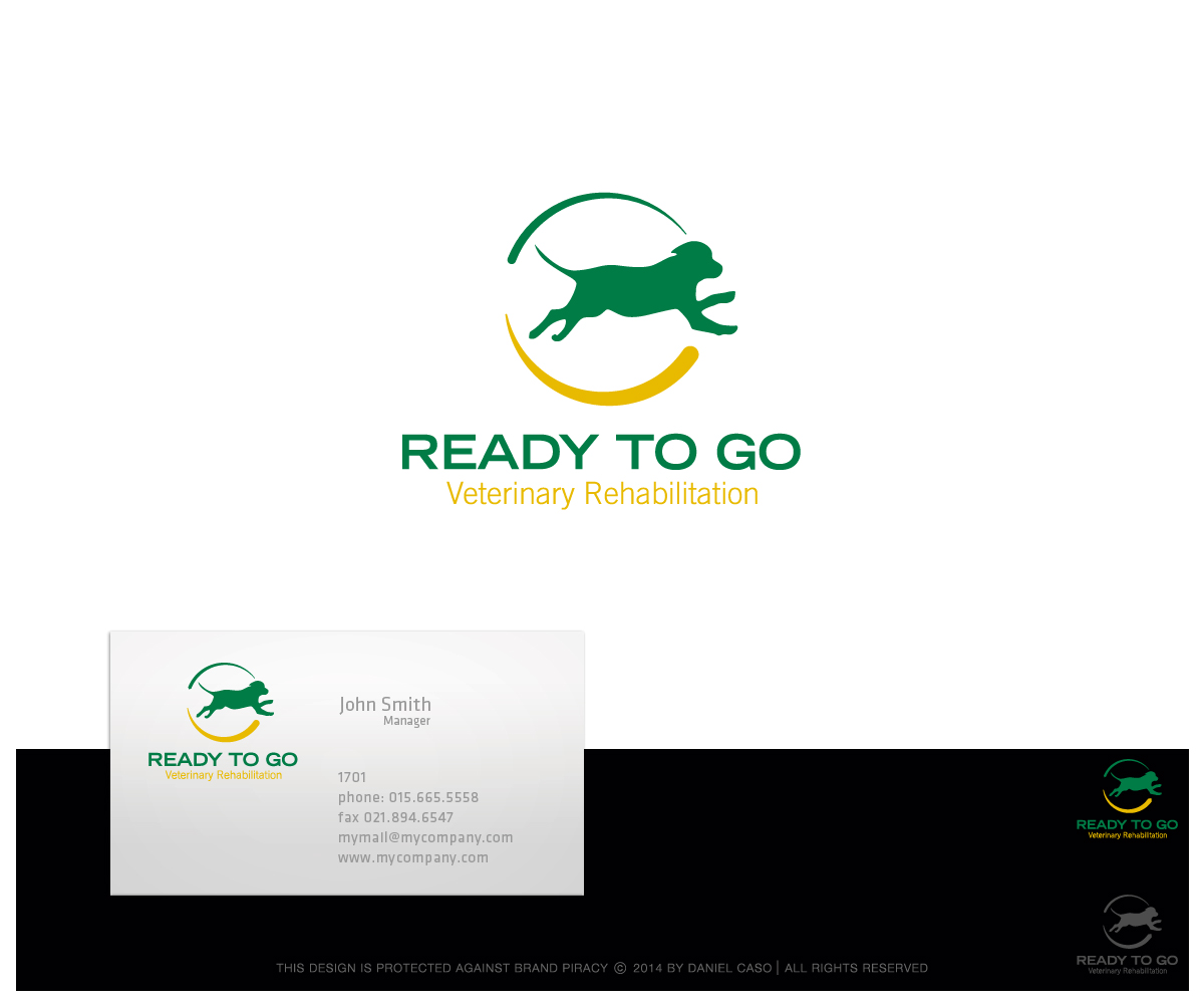 Logo Design by Daniel Caso Design for Ready to Go Veterinary Rehabiliation | Design #4700242