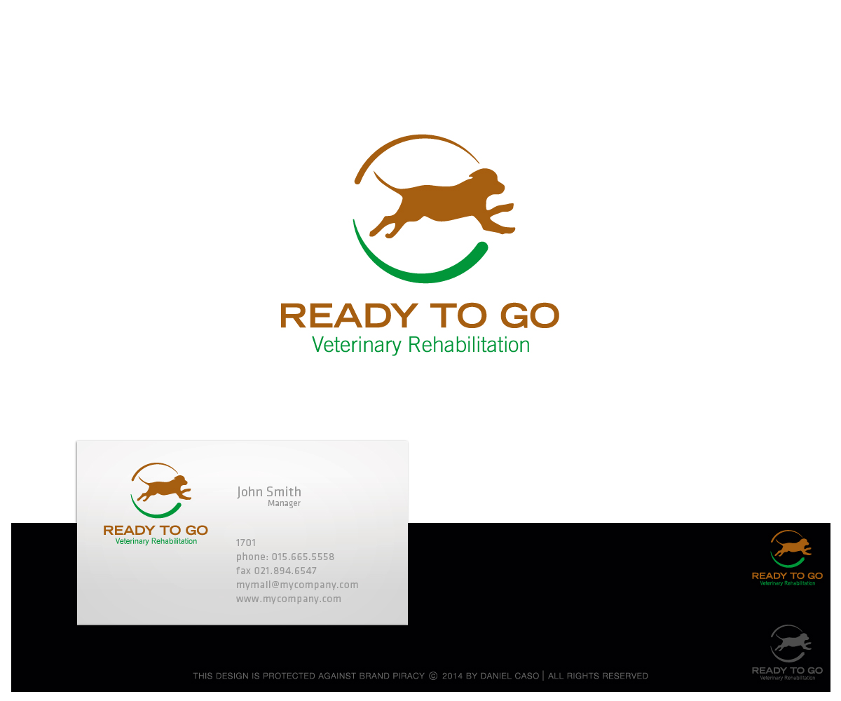 Logo Design by Daniel Caso Design for Ready to Go Veterinary Rehabiliation | Design #4811567