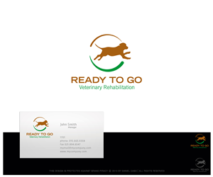 Logo Design by Daniel Caso Design for Ready to Go Veterinary Rehabiliation | Design: #4811567