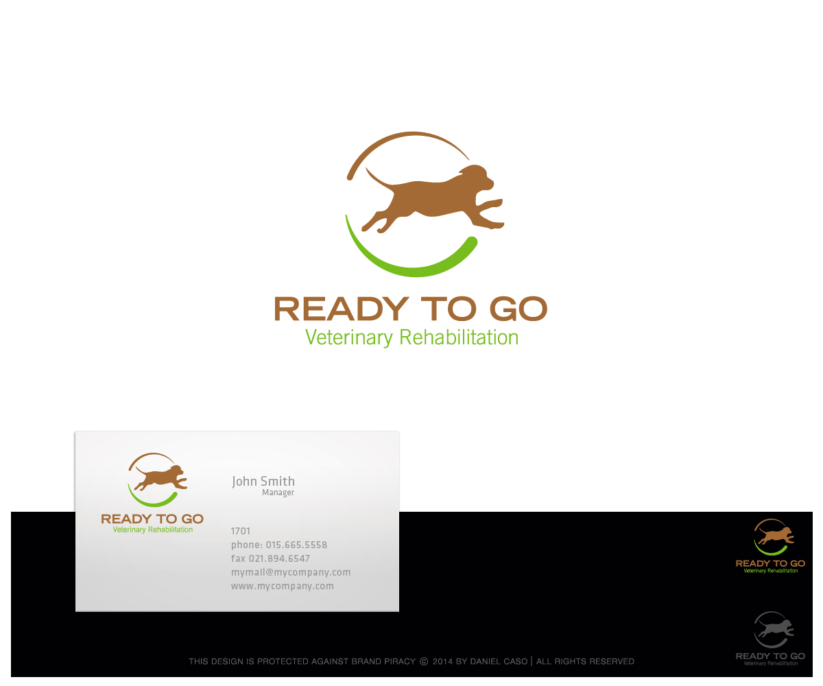 Logo Design by Daniel Caso Design for Ready to Go Veterinary Rehabiliation | Design #4811568