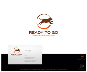 Logo Design by Daniel Caso Design for Ready to Go Veterinary Rehabiliation | Design: #4811570
