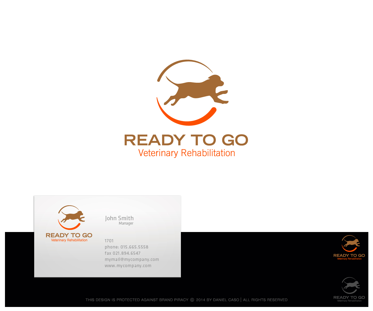 Logo Design by Daniel Caso Design for Ready to Go Veterinary Rehabiliation | Design #4811571