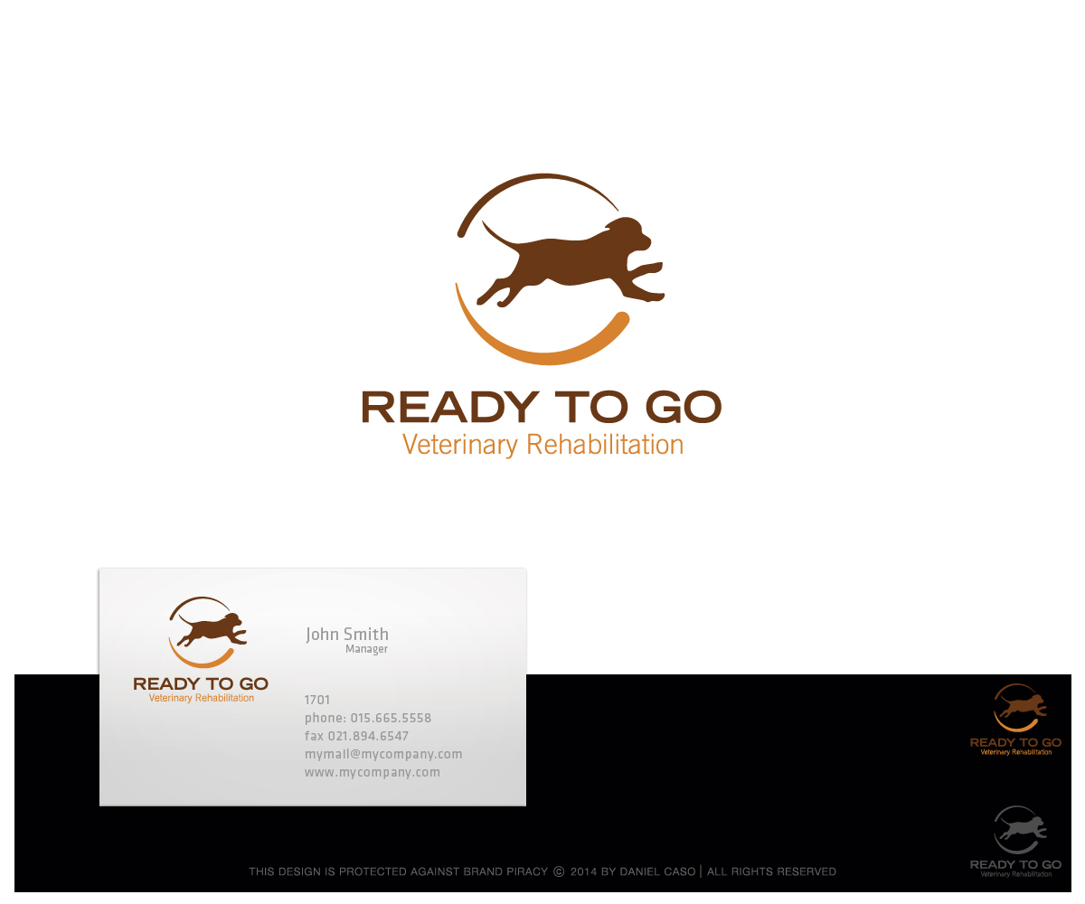 Logo Design by Daniel Caso Design for Ready to Go Veterinary Rehabiliation | Design #4811574