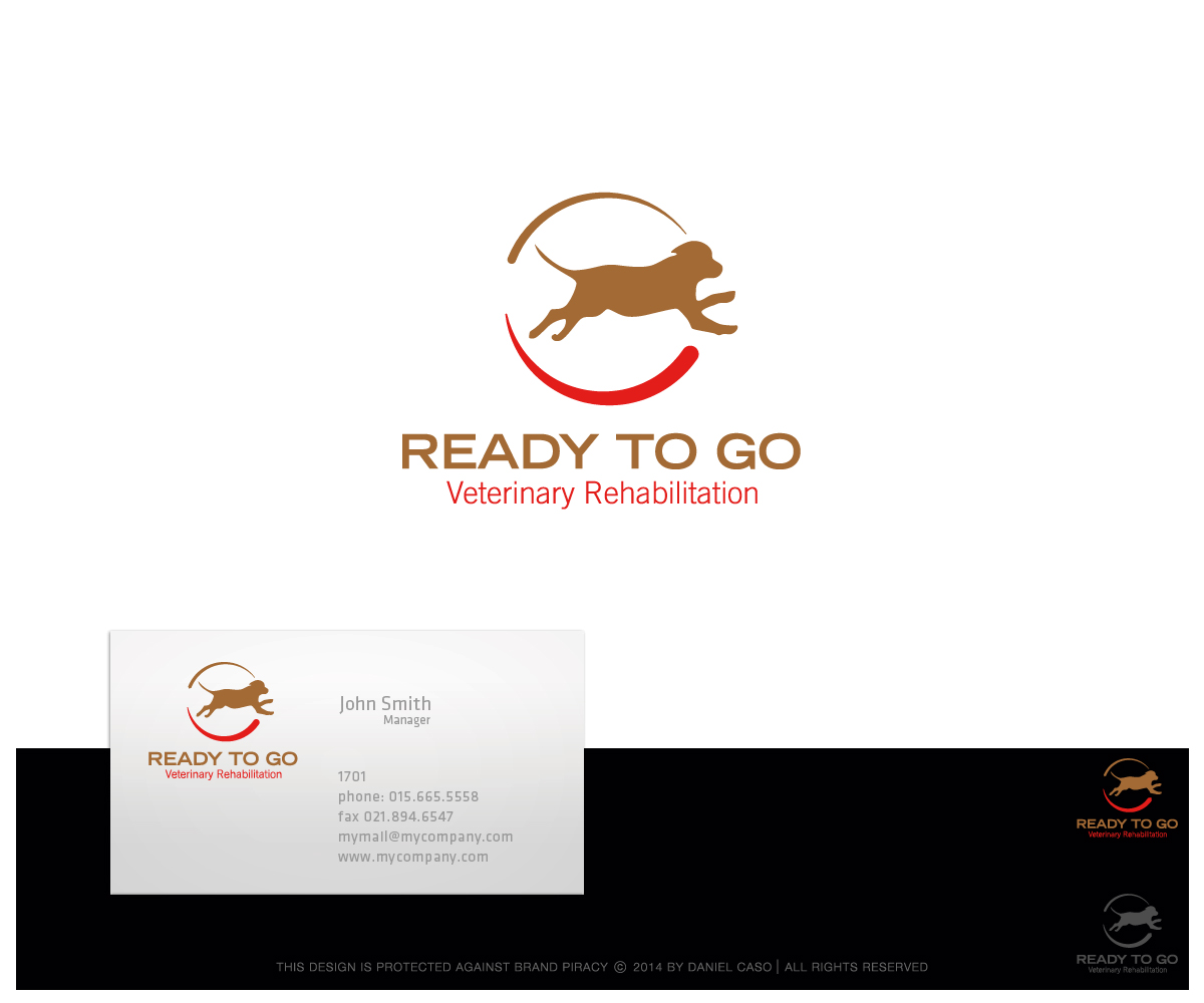 Logo Design by Daniel Caso Design for Ready to Go Veterinary Rehabiliation | Design #4811576
