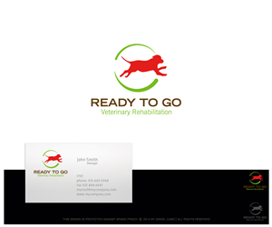 Logo-Design von Daniel Caso Design für Ready to Go Veterinary Rehabiliation | Design: #4812426