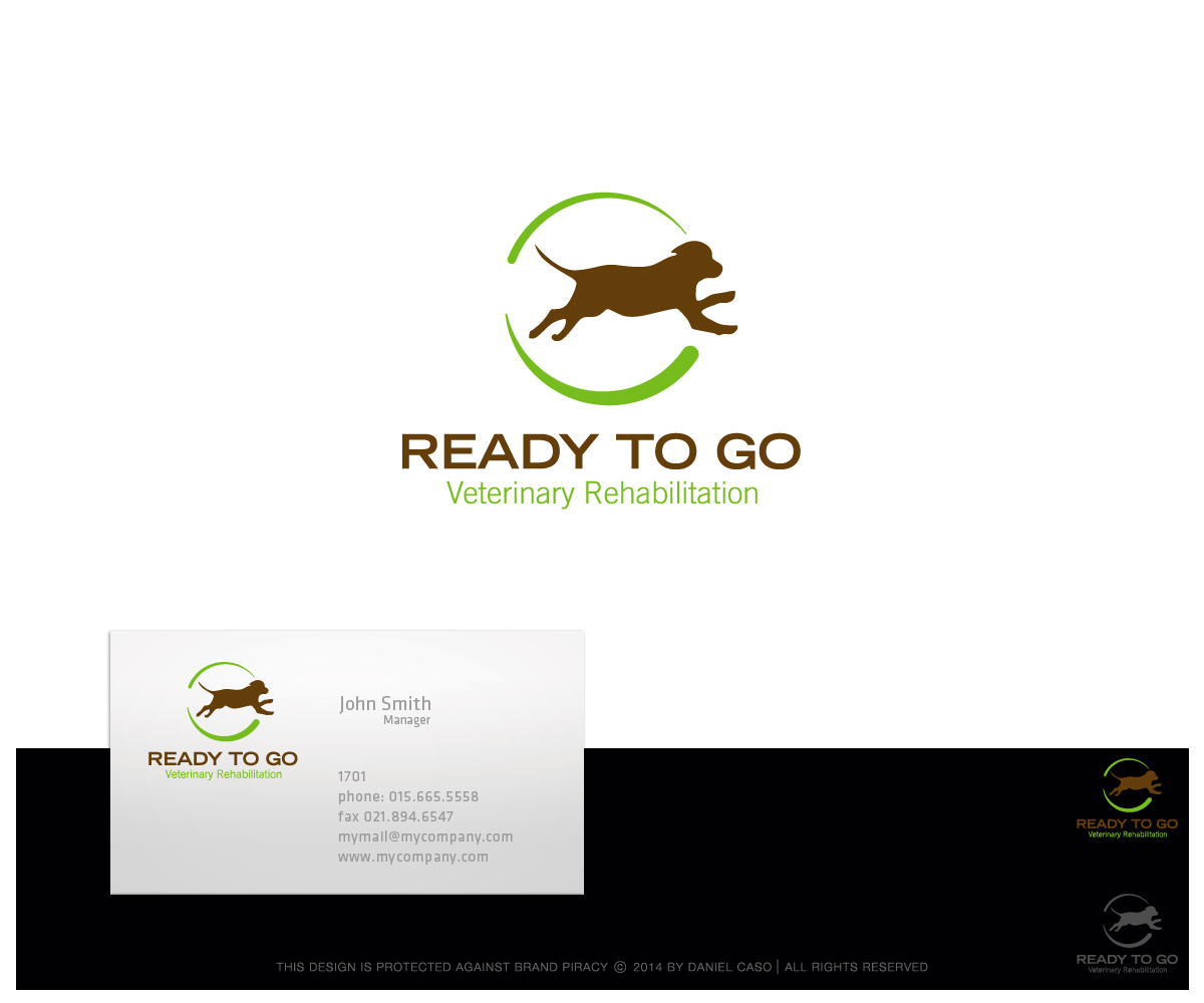 Logo Design by Daniel Caso Design for Ready to Go Veterinary Rehabiliation | Design #4812539