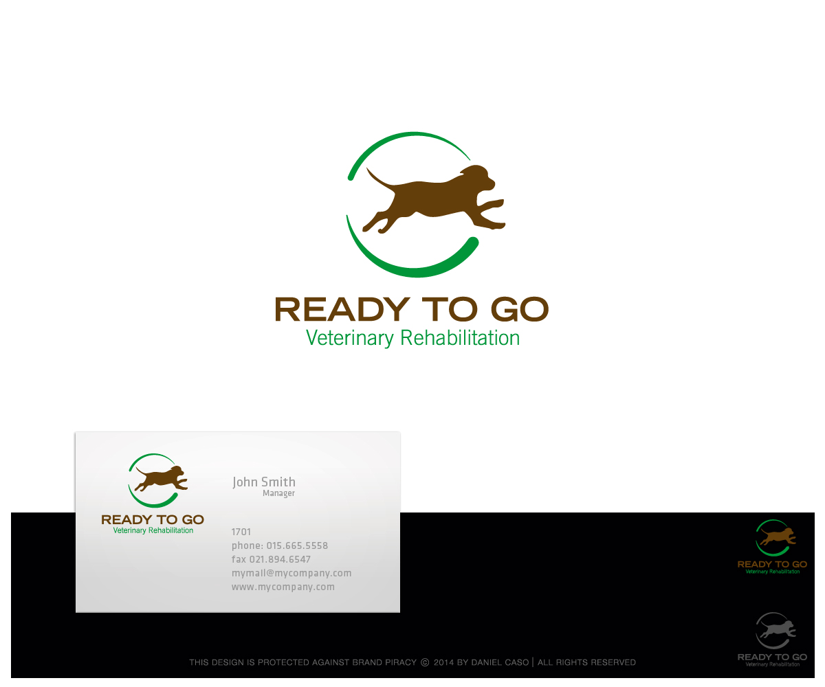 Logo-Design von Daniel Caso Design für Ready to Go Veterinary Rehabiliation | Design: #4836588