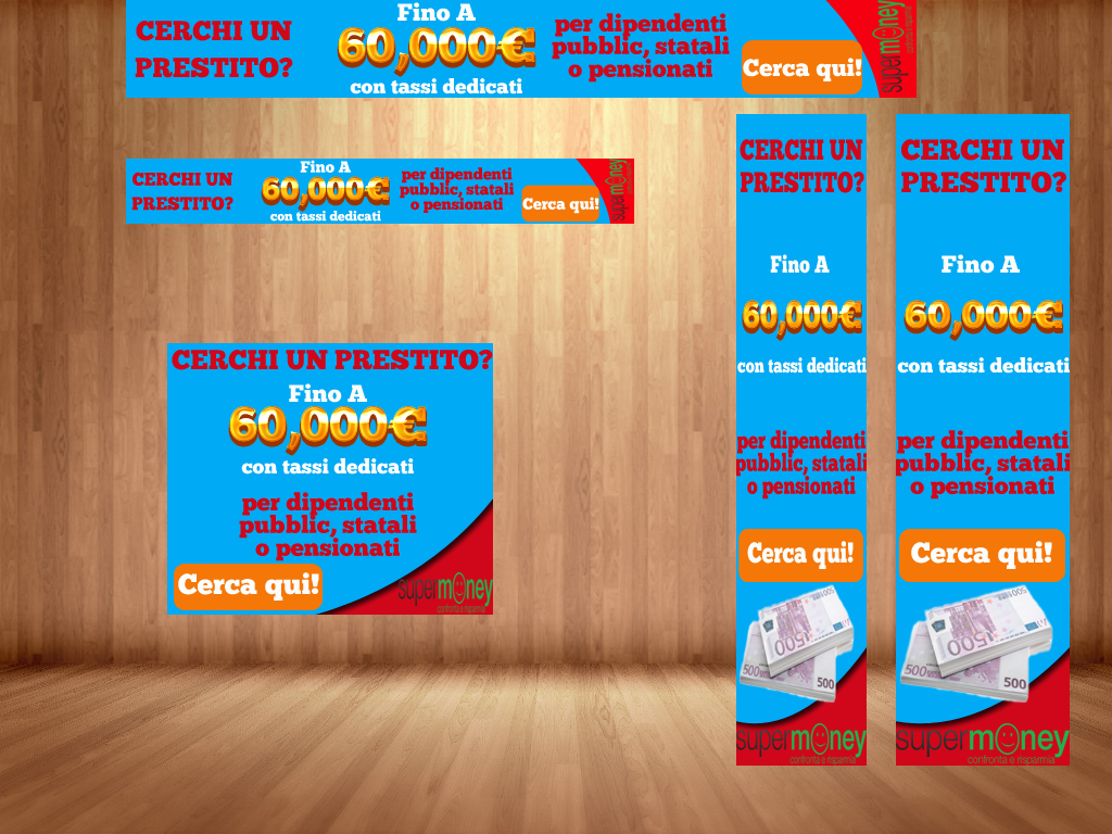 Diseño De Banner Publicitario por nguruzzdng para Supermoney S.p.A. | Diseño #4596639