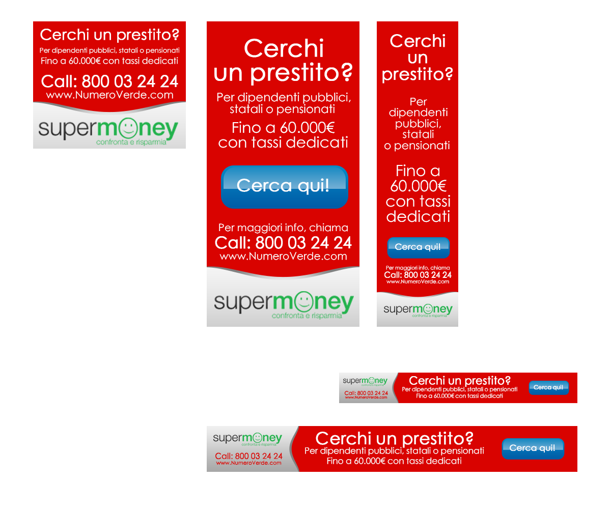 Banner Ad Design by navacreative for Supermoney S.p.A. | Design #4579110