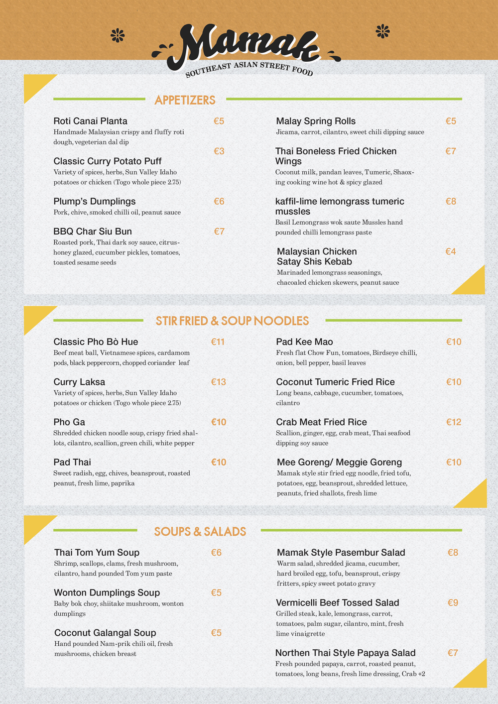 Menu Design by Dejuner for this project | Design #4590164