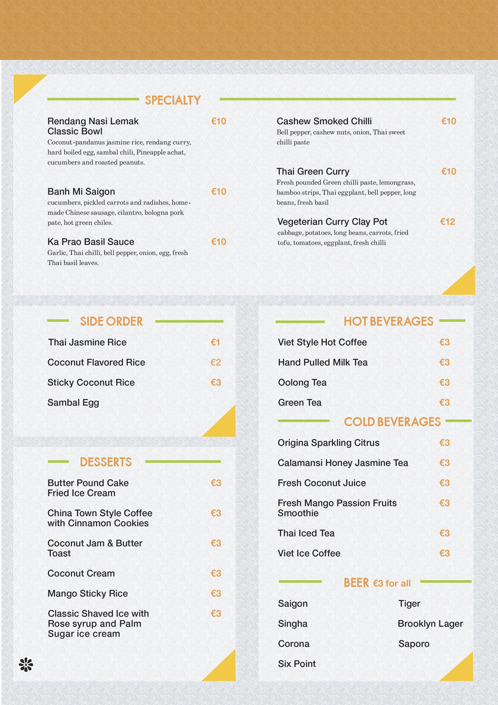 Menu Design by Dejuner for this project | Design #4590177