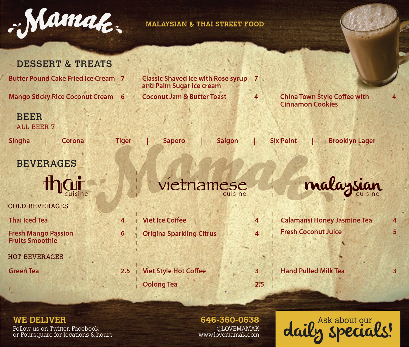 Menu Design by Hans Blanc for this project | Design #4618656