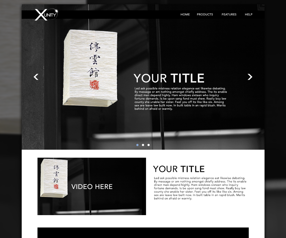 Web-Design von Thomas Habr für xunity | Design #4591078