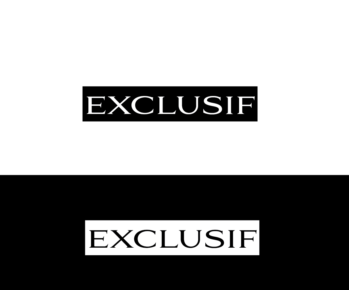 Logo Design by renderman for Exclusif  | Design #4581524