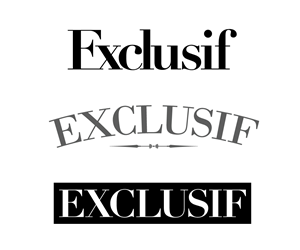 Diseño de Logo por 1MadManCreative para Exclusif  | Diseño #4591390