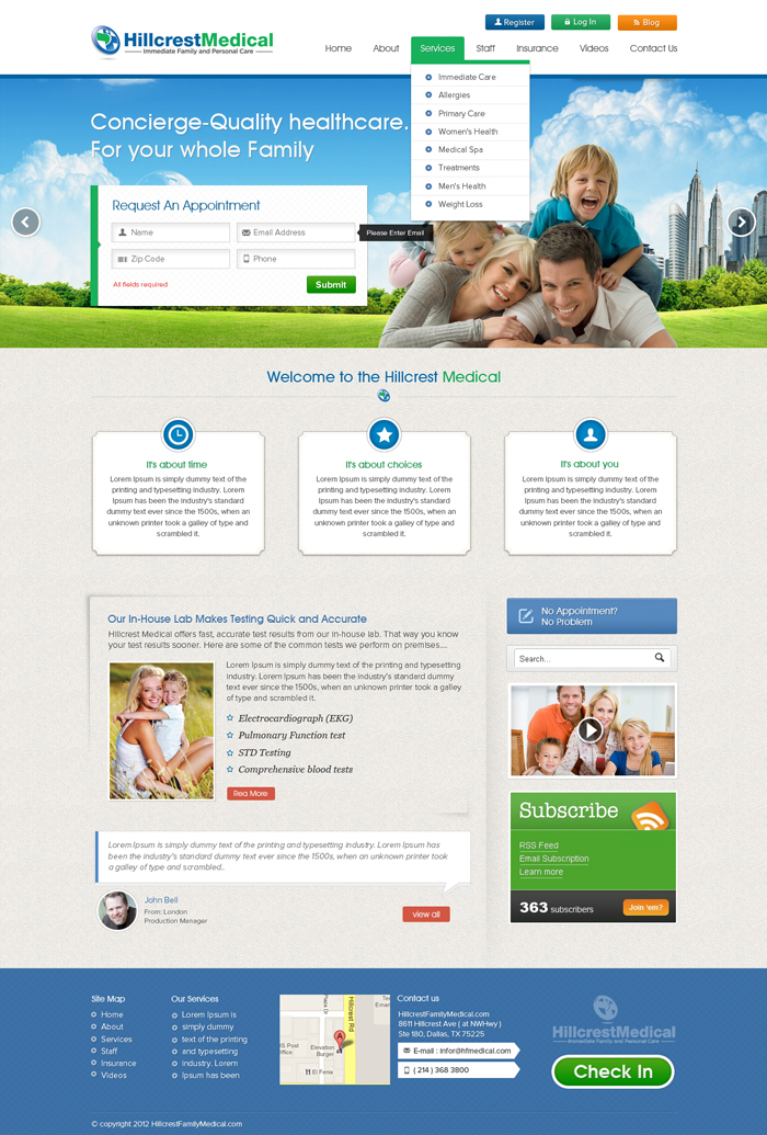 Web Design by the-lion-king for Fluid Drive Media | Design #1317874