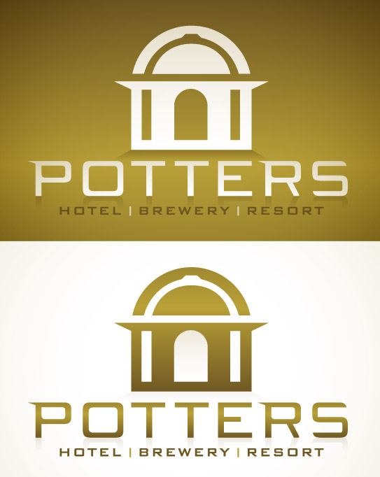 Logo Design by FireSide Design for Potters Hotel & Brewery | Design #5178
