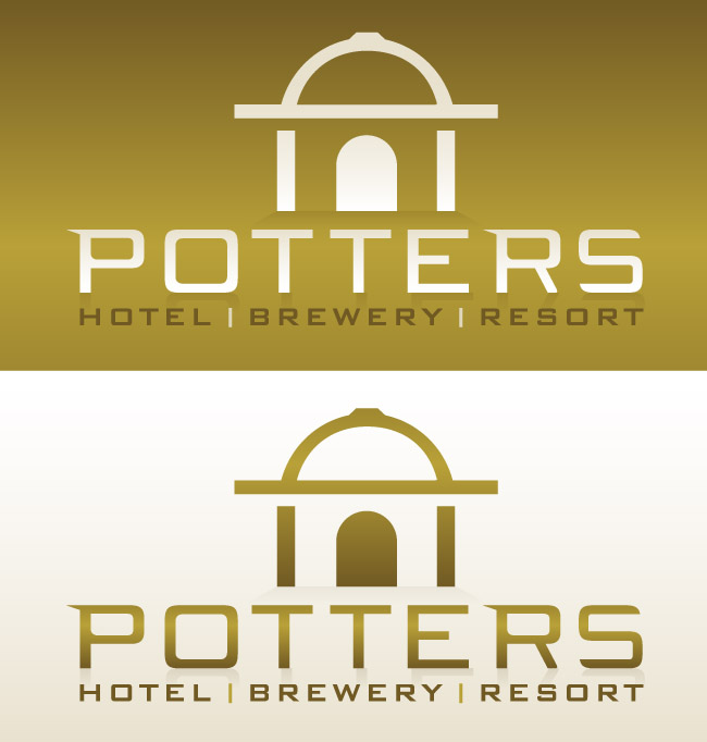 Diseño de Logo por FireSide Design para Potters Hotel & Brewery | Diseño #5181