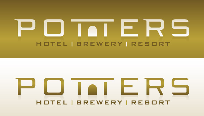 Logo Design by FireSide Design for Potters Hotel & Brewery | Design #5184