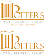 Logo Design by Liberty Grove Graphics for Potters Hotel & Brewery | Design #5122