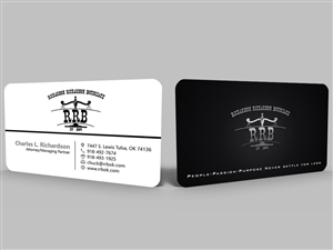 RRB Law Firm Business Card | Visitenkarten-Design von Hardcore Design