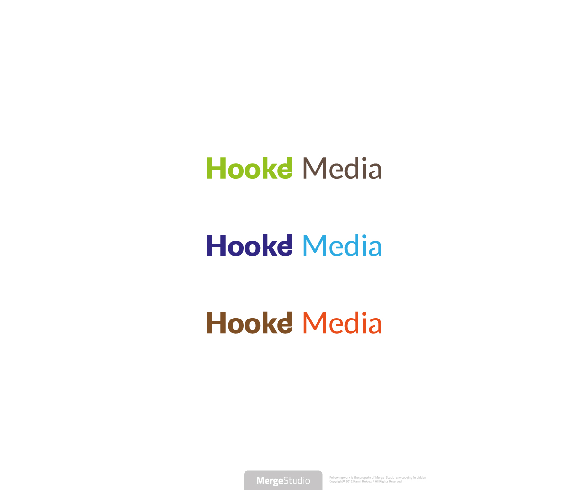 Logo Design by MergeStudio for Hooked Media | Design #1318668