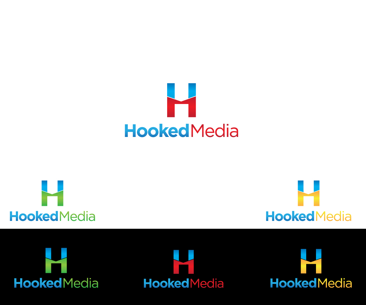 Logo Design by larismanis for Hooked Media | Design #1317831