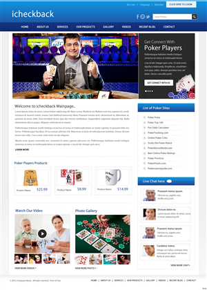 Wordpress Design by pb for ICHECKBACK | Design: #1303967