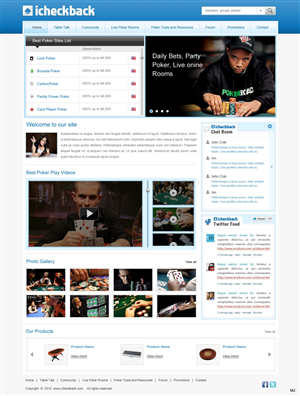Wordpress Design by pb for ICHECKBACK | Design: #1303970