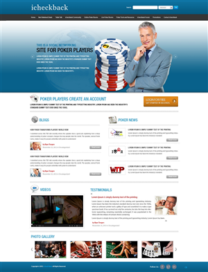 Wordpress Design by pb for ICHECKBACK | Design: #1329076
