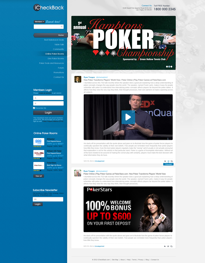 Wordpress Design by the-lion-king for ICHECKBACK | Design #1330591