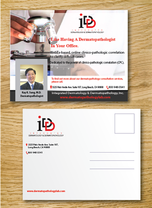 Integrated Dermatology & Dermatopathology CPC postcard | Postkarten-Design von alex989