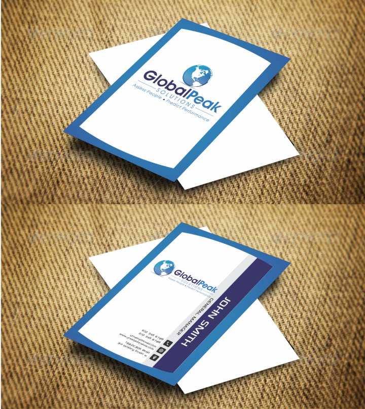 Diseño de Tarjeta de Presentación por AwsomeD para Global Peak Solutions, LLC | Diseño #4600874