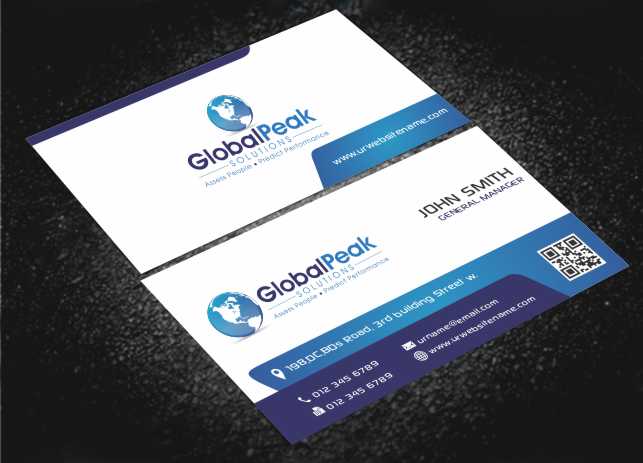 Business Card Design by AwsomeD for Global Peak Solutions, LLC | Design #4600885