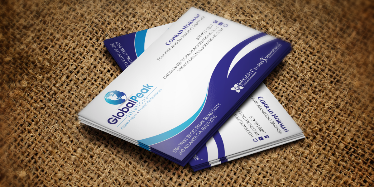 Business Card Design by WebixBD for Global Peak Solutions, LLC | Design #4611945