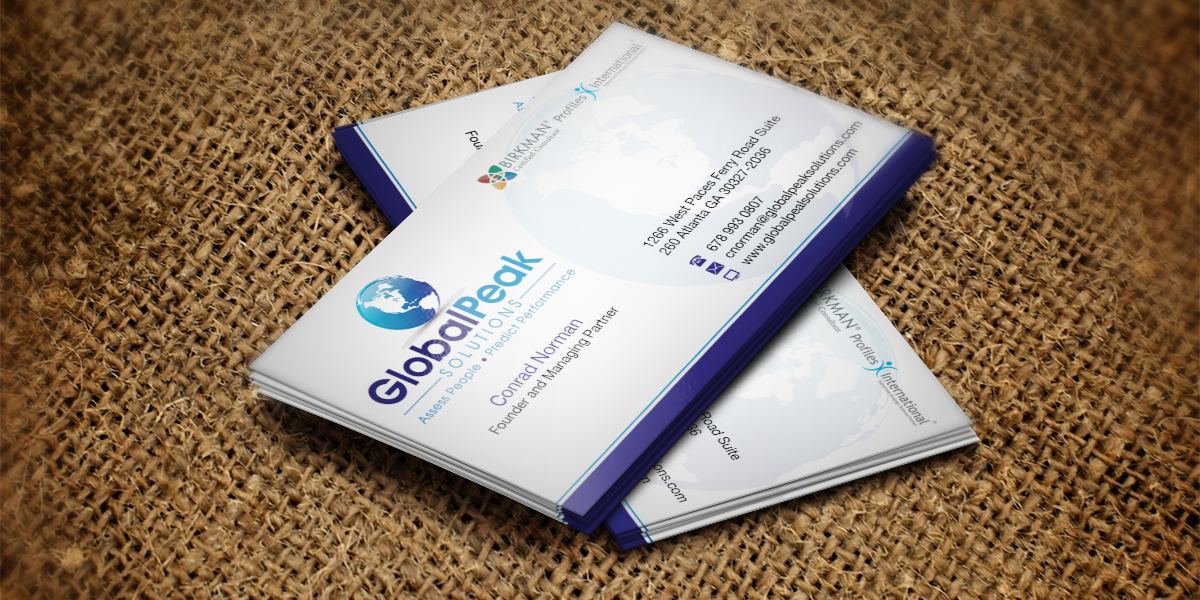 Business Card Design by WebixBD for Global Peak Solutions, LLC | Design #4611947
