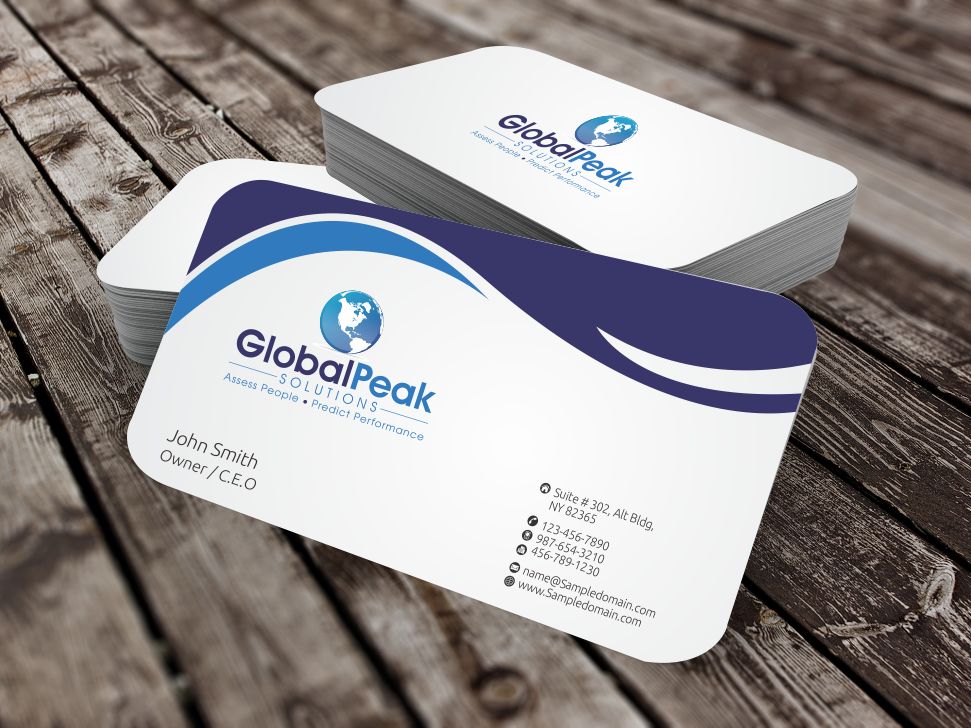 Business Card Design by szabist for Global Peak Solutions, LLC | Design #4604871