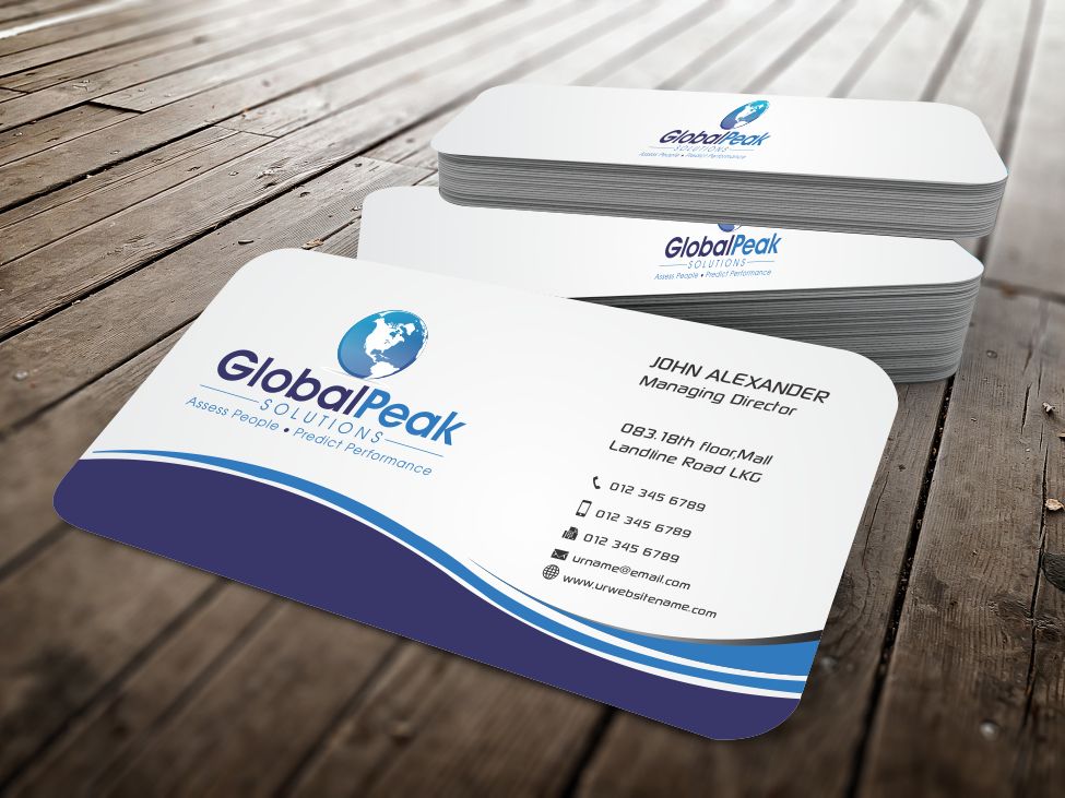 Business Card Design by szabist for Global Peak Solutions, LLC | Design #4604874