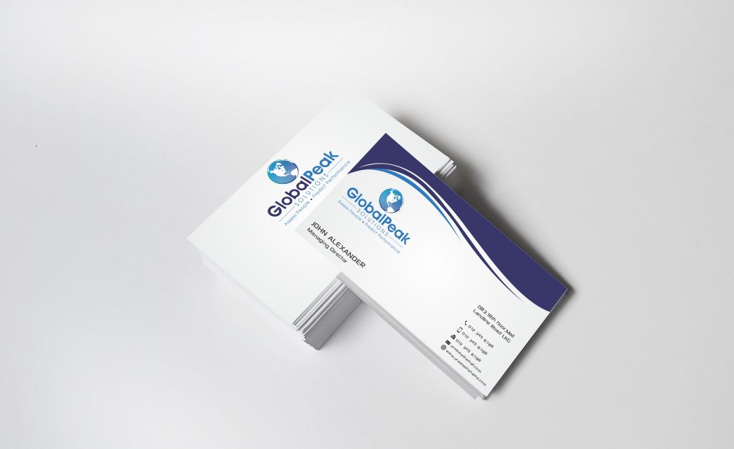 Business Card Design by szabist for Global Peak Solutions, LLC | Design #4604880