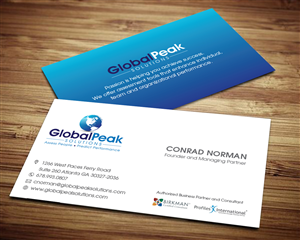 Business Card Design by creative.ahmed72 for Global Peak Solutions, LLC | Design: #4613722
