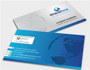 Business Card Design by creative.ahmed72 for Global Peak Solutions, LLC | Design: #4613749