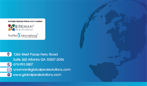 Business Card Design by creative.ahmed72 for Global Peak Solutions, LLC | Design: #4613757