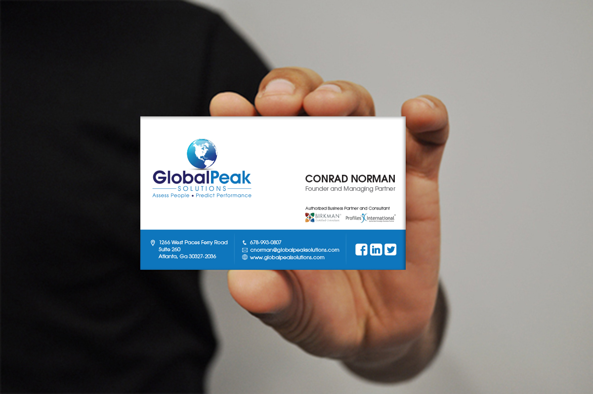 Business Card Design by creative.ahmed72 for Global Peak Solutions, LLC | Design #4613994