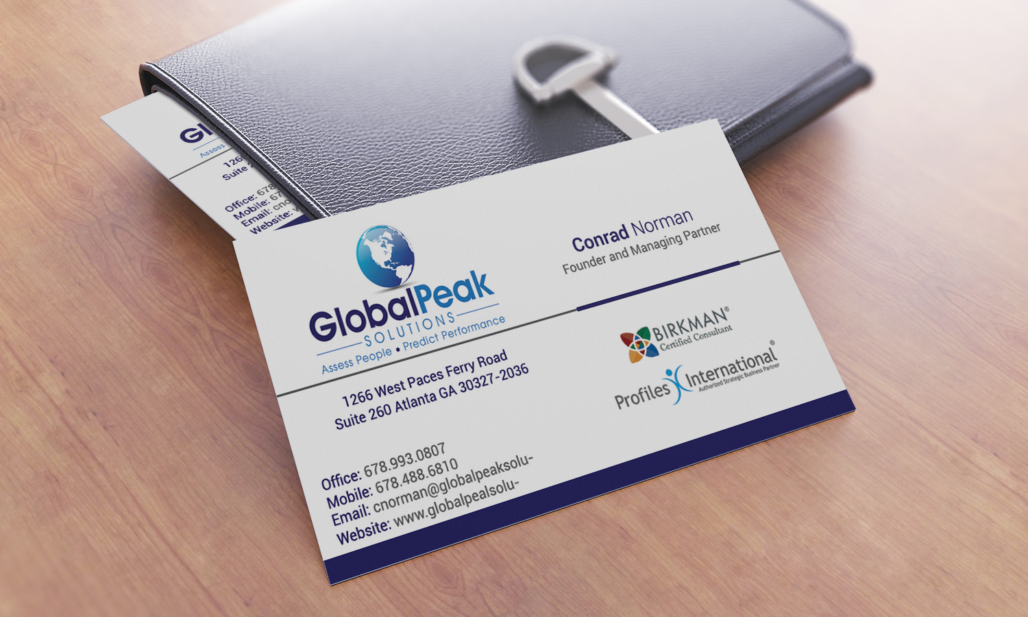 Business Card Design by Stylez Designz for Global Peak Solutions, LLC | Design #4608163